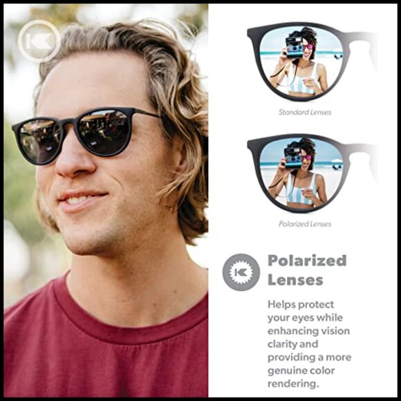 Polarized Round Sunglasses with UV400 Protection, Polycarbonate Frame main image 7